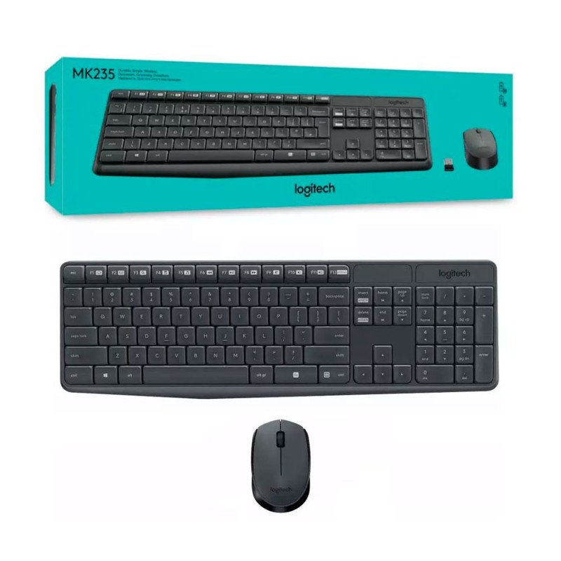 LOGITECH | 920-007901 | Combo Teclado/Mouse MK235 Logitech