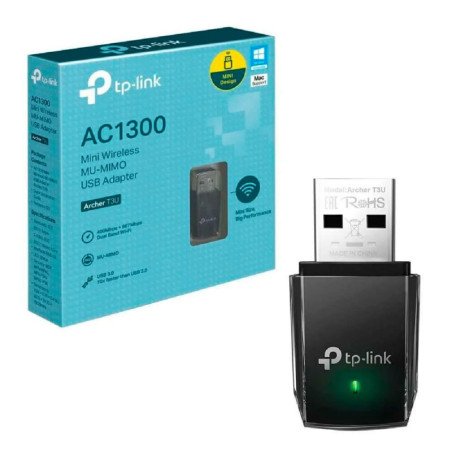 TPLINK | Archer T3U | Mini Adaptador USB TPLINK Inalámbrico Doble Banda AC1300 COLOR