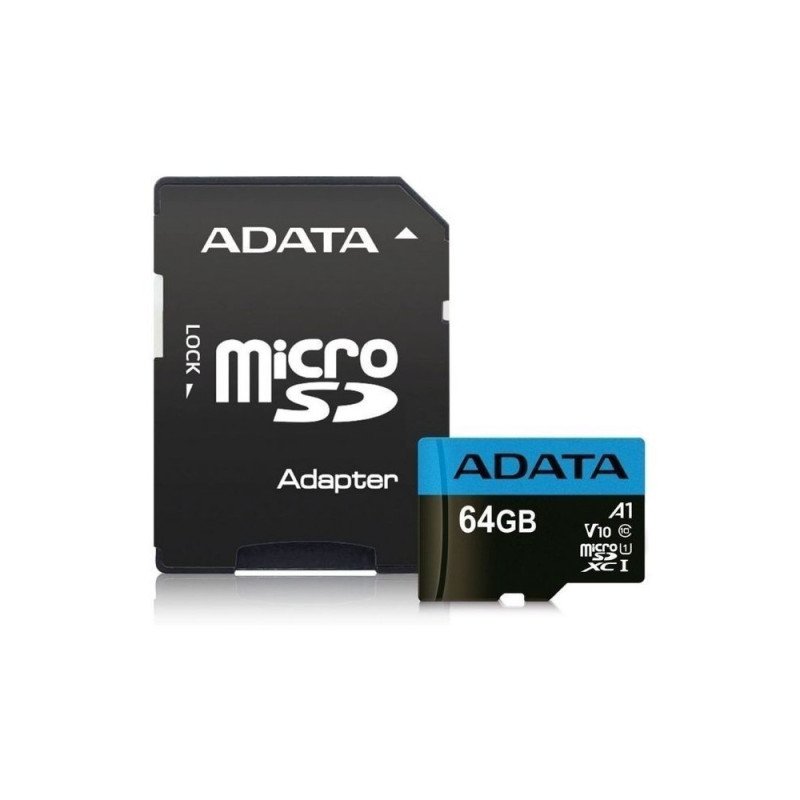 ADATA | AUSDX64GUICL10A1-RA1 | ADATA Memoria Flash Premier 64GB MicroSDXC UHS-I Clase 10 COLOR