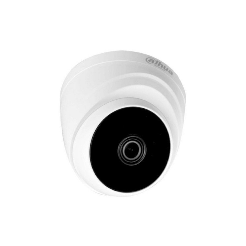 DAHUA | DH-HAC-T1A21N-2.8MM | Camara Dahua Domo, 2MP, Lente fijo 2,8mm, 4en1 (CVI/TVI/AHD/CVBS), Plastico, DWDR, IR Smart Led