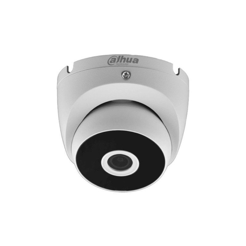 DAHUA | DH-HAC-T2A21N-2.8MM | Camara Dahua Domo, 2MP, Lente fijo 2,8mm, 4en1 (CVI/TVI/AHD/CVBS), DWDR, Smart IR20m, Metalica,