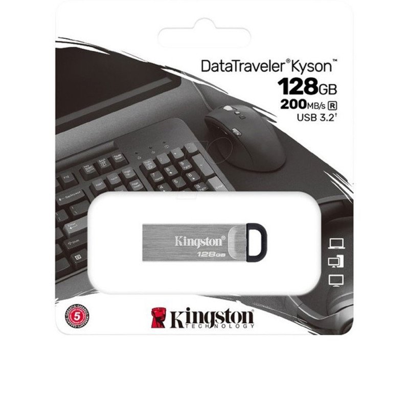 KINGSTON | DTKN/128GB | Memoria USB KINGSTON 128GB 3.2 Gen 1