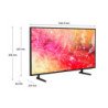 SAMSUNG | UN50DU7000KXZL | Televisor Samsung FLAT LED Smart TV 50 pulgadas Crystal UHD 4K /3,840 x 2,160, AI, /HDR / DVB-T2