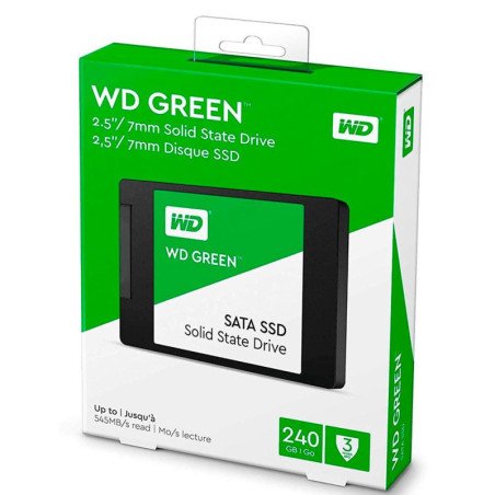 MPS | WDS240G3G0A-00BJG0 | Unidad de Estado Solido SSD WESTERN DIGITAL 240gb COLOR Negro