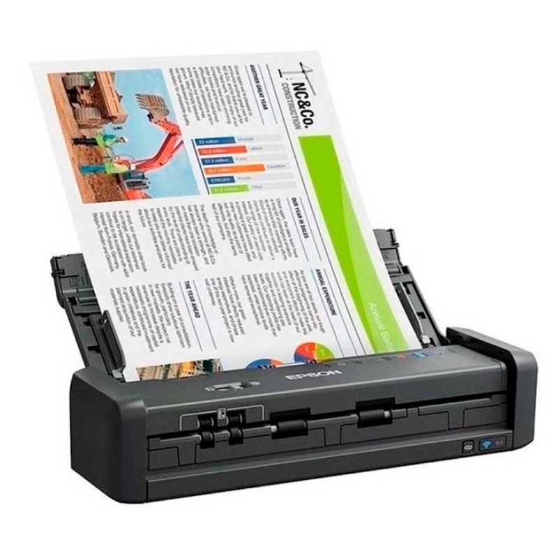 EPSON | B11B242201 | Escáner WorkForce ES-300W inalámbrico dúplex portátil para documentos