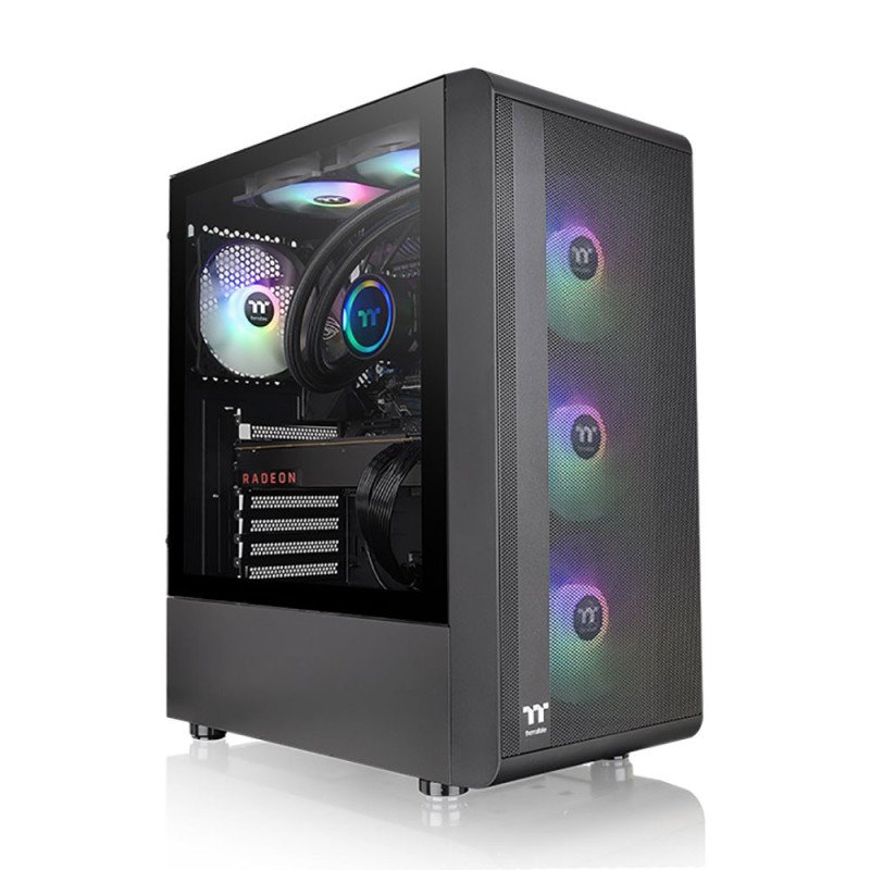 Chasis Thermaltake S200tg Black/ Win/ Spcc/Tempered Glass*1/120mm ARGB Lite Fan*3/Brown Box