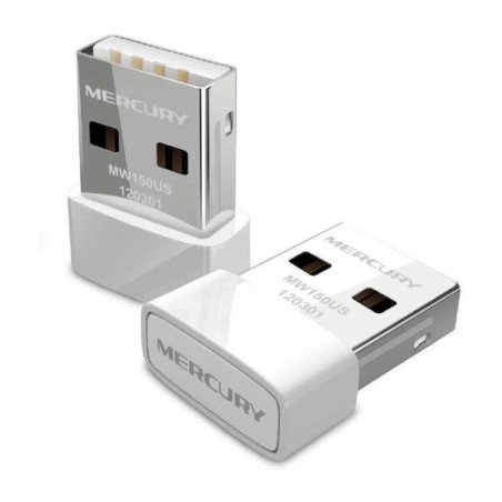 TPLINK | MW150US | Adaptador Nano MERCUSYS USB 2.0 Inalámbrico de 150Mbps COLOR