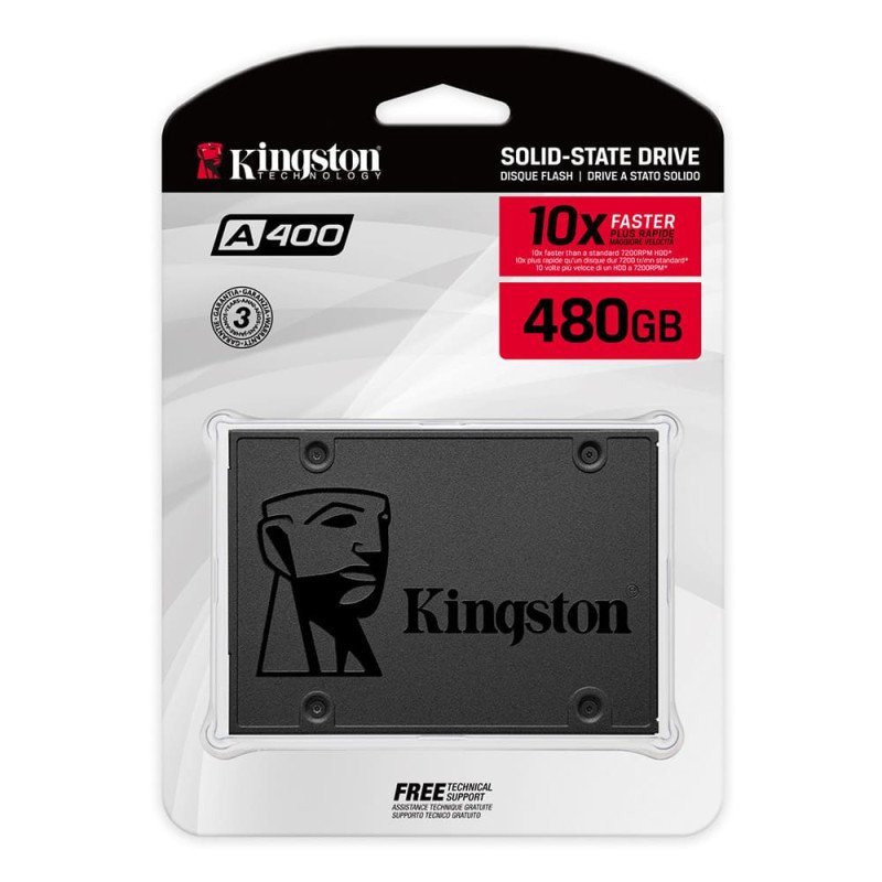 KINGSTON | SA400S37/480G | Unidad De Estado Solido SSD KINGSTON A400 480GB 2.5 COLOR