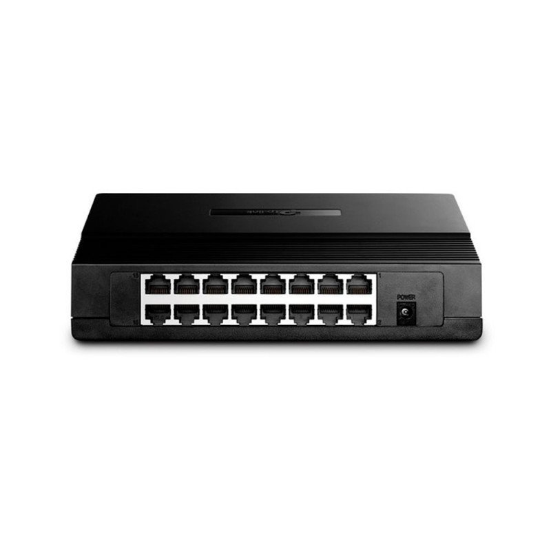 TPLINK | TL-SF1016D | Switch TP-LINK NO administrable 16 puertos RJ4510/100 Mbps Auto-Negociación, compatible con Auto MDI