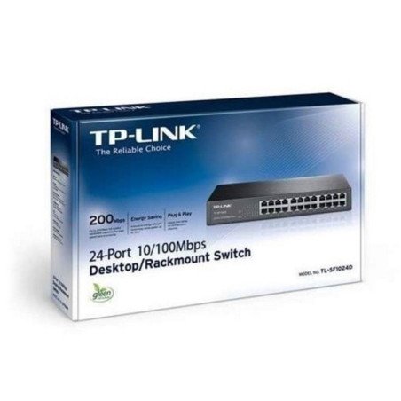 TPLINK | TL-SF1024D | Switch TP-LINK NO administrable 24 puertos Fast Ethernet de Escritorio COLOR