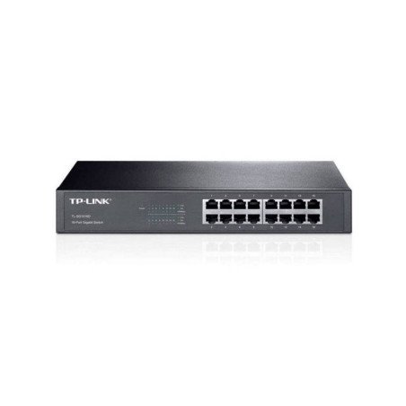 TPLINK | TL-SG1016D | Switch TP-LINK NO Administrable con Base de Montaje / de Escritorio de 16 Puertos