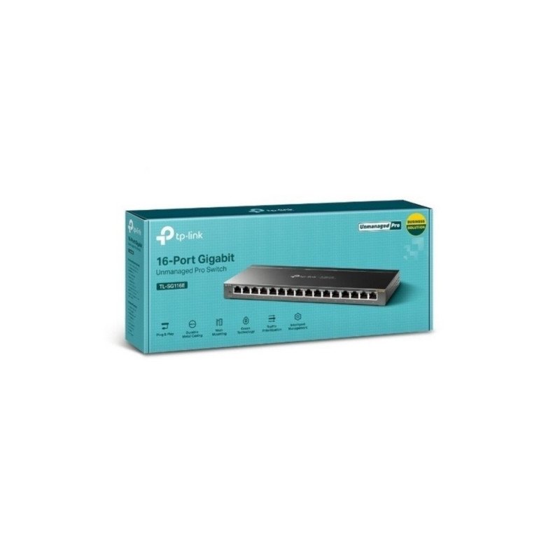 TPLINK | TL-SG116E | Switch TPLINK administrable de escritorio 16