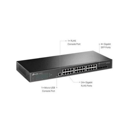 TPLINK | TL-SG3428 | Switch TPLINK JetStream de 24 puertos Gigabit