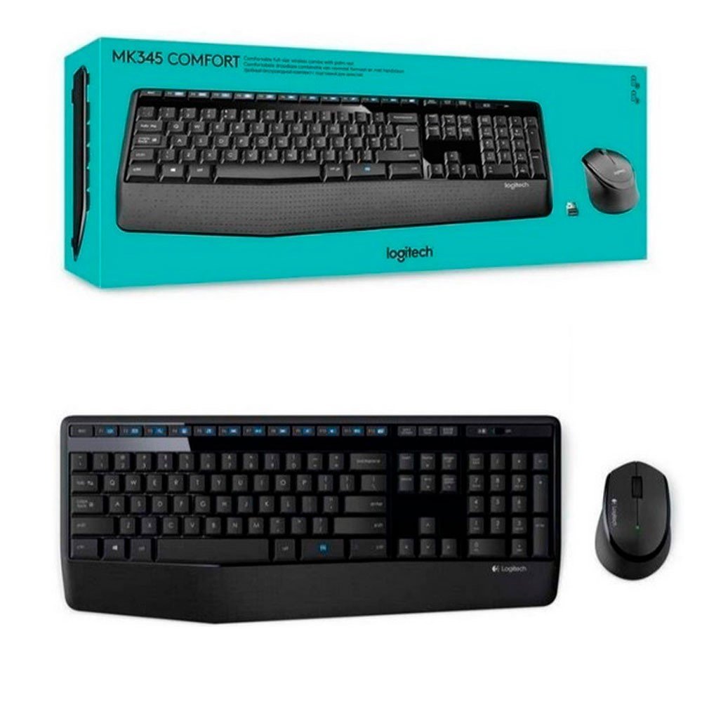 LOGITECH | 920-007820 | Combo Teclado y Mouse MK345 Logitech Español Inalámbrico Receptor USB