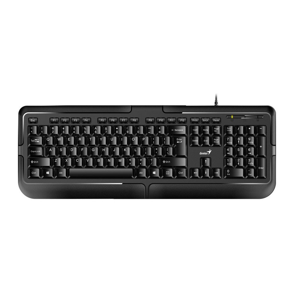 GENIUS | 31310051401 | Teclado Genius KB-118 II,SP,USB,BLK / Interfaz USB/Tipo de teclas Cóncavas/Teclas de función No/ Teclas