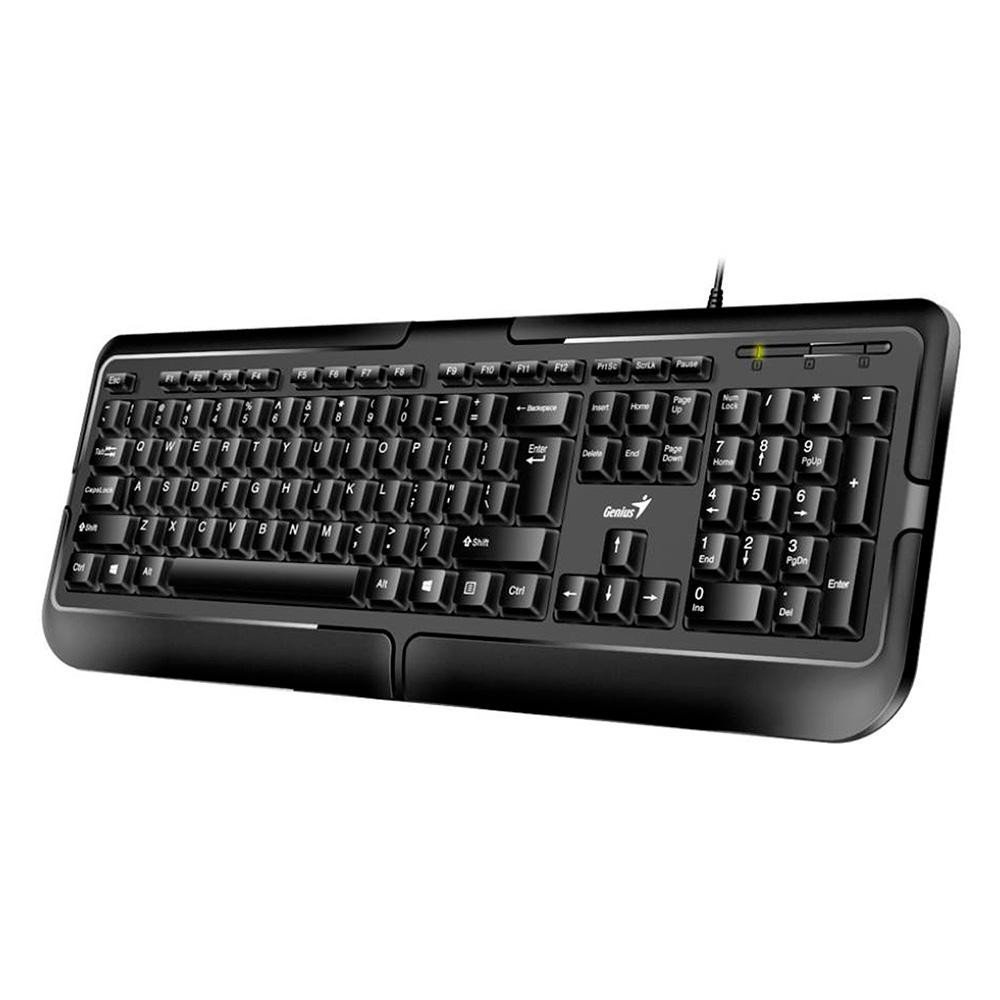 GENIUS | 31310051401 | Teclado Genius KB-118 II,SP,USB,BLK / Interfaz USB/Tipo de teclas Cóncavas/Teclas de función No/ Teclas