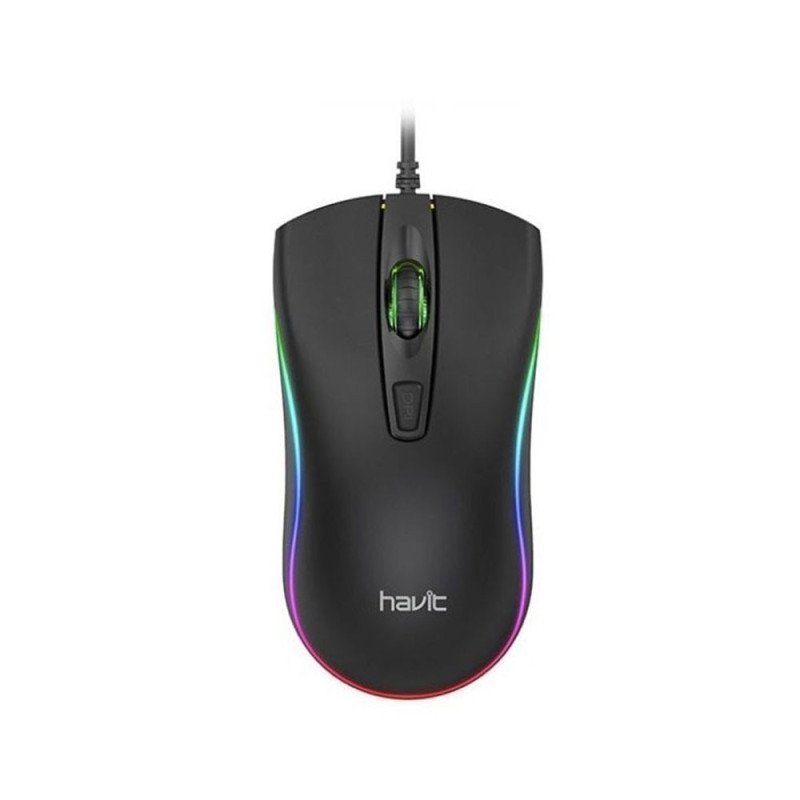 Mouse Gamer RGB HAVIT Ms72 Negro