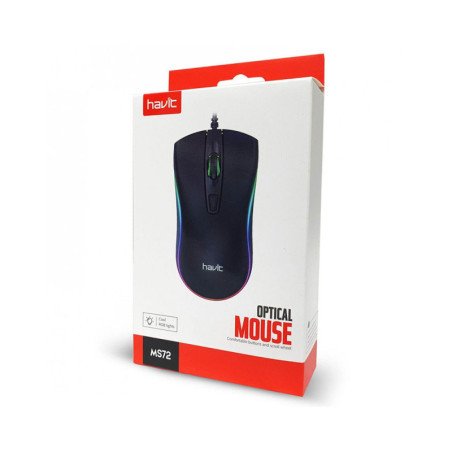 Mouse Gamer RGB HAVIT Ms72 Negro