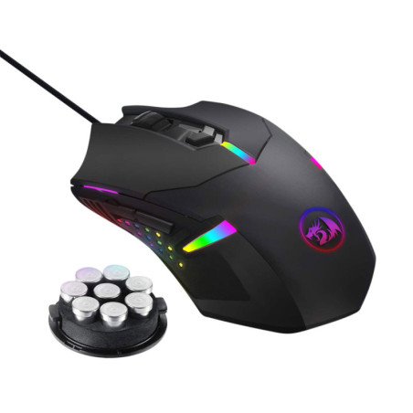 Mouse Gamer REDRAGON Centrophorus RGB M60 1RGB con Luces RGB (Negro)