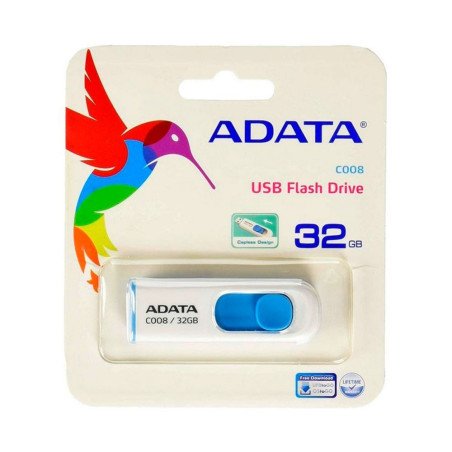 ADATA | AC008-32G-RWE | ADATA Memoria USB 2.0 Retractil 32GB COLOR