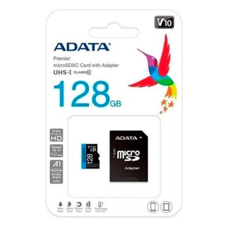 ADATA | AUSDX128GUICL10A1-RA1 | ADATA Memoria Micro SD Con Adaptador Class 10 A1