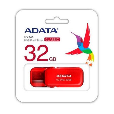 ADATA | AUV240-32G-RRD | ADATA Memoria USB 2.0 Escualizable 32GB COLOR