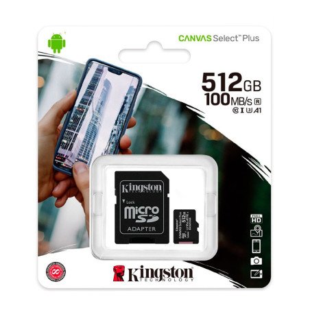 KINGSTON | SDCS2/512GB | Memoria kingston micro sd