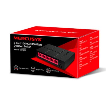 Swicht 5 Puertos 10/100/1000 Ms105g MERCUSYS