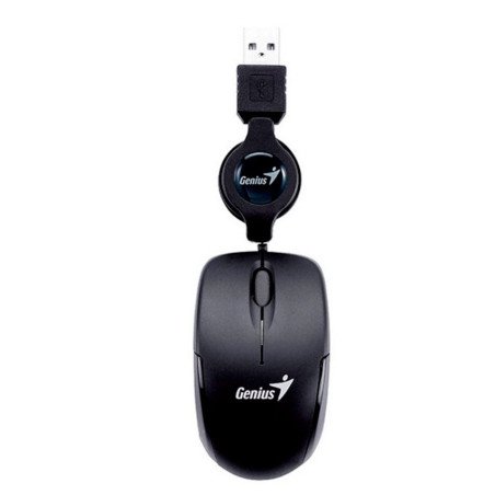 GENIUS | 31010125100 | Mouse Genius, con entrada USB, optico retractil