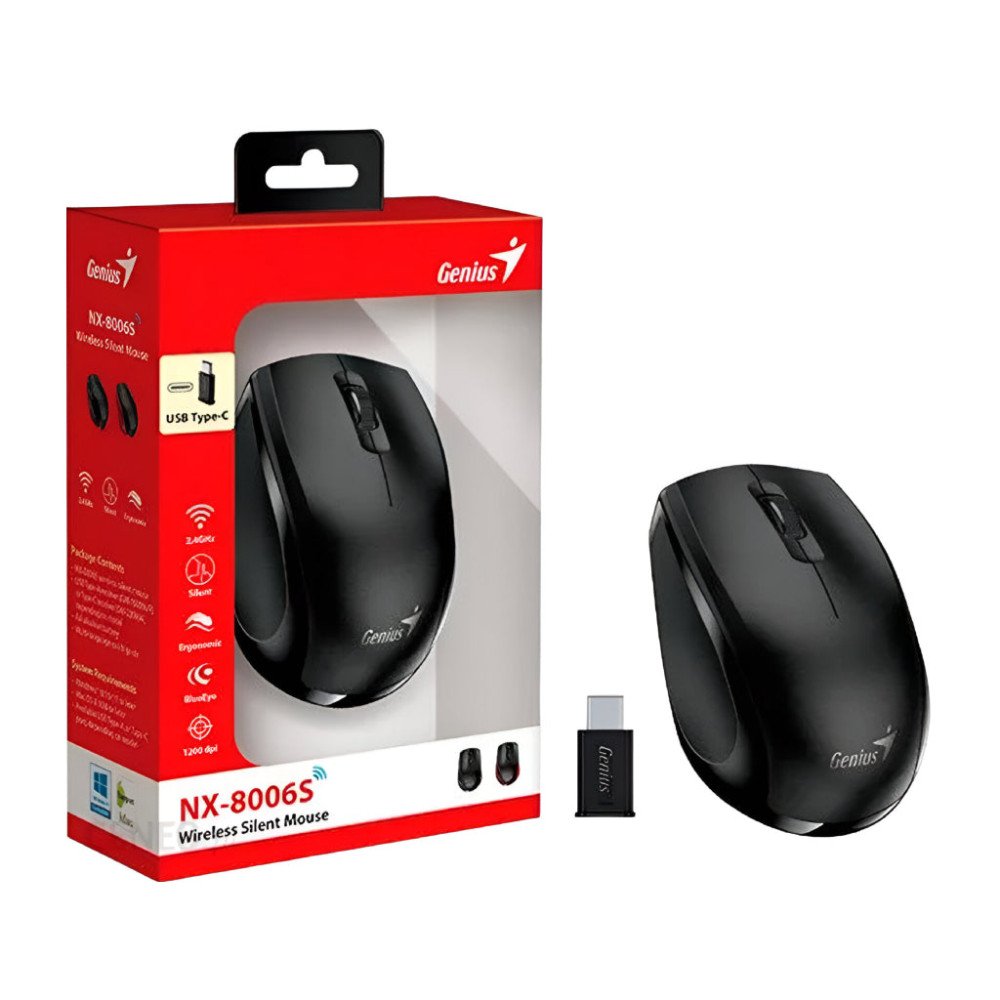 GENIUS | 31030036400 | MOUSE NX-8006S Type C