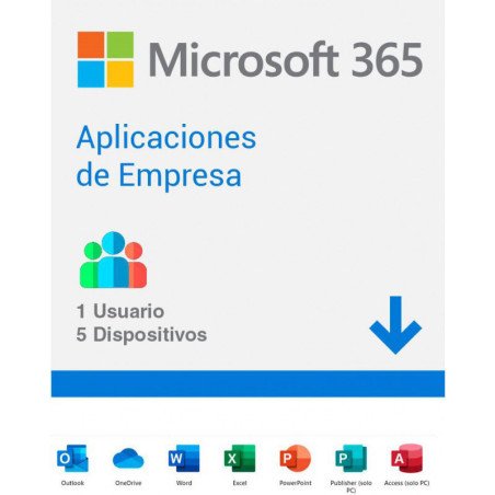 Microsoft 365 Apps para Empresas / Business Compromiso Anual (Facturación Mensual)