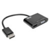 TRIPPLITE | P136-06N-HV-V2 | Adaptador EATON Convertidor Todo En Uno DisplayPort A VGA/HDMI COLOR