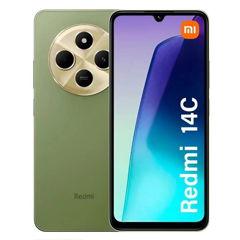 XIAOMI | 2409BRN2CL-4+256GB-VERDE SALVIA | Celular Xiaomi Redmi 14C Sage Green 4GB + 256GB