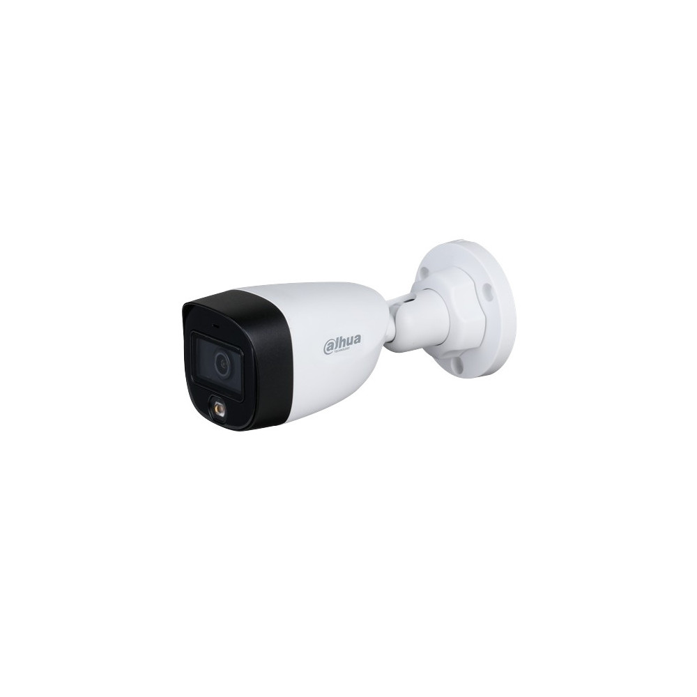 DAHUA | DH-HAC-HFW1209CN-LED-2.8MM | Camara Dahua Bullet, 2MP, Full Color, Lente Fijo 2,8mm, IR20M, 4en1 (CVI/TVI/AHD/CVBS),