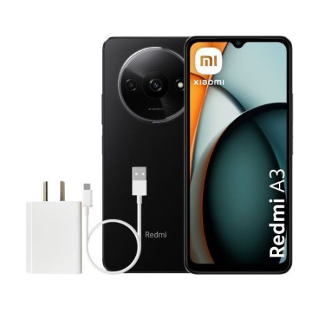 XIAOMI | 2312CRNCCL-3+64GB-NEGRO OCASO | Celular Xiaomi Redmi A3 Midnight Black 3GB + 64GB