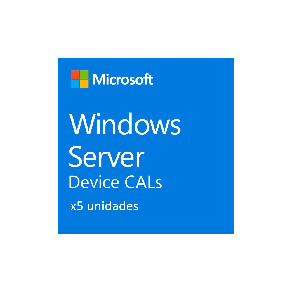 Compra Microsoft Windows Server Device CAL 2022 x5 unidades