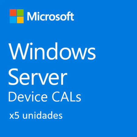 Compra Microsoft Windows Server Device CAL 2022 x5 unidades